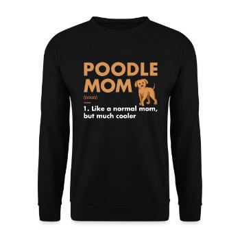 Définition de maman caniche - Sweat-shirt Unisexe - noir - Devant - Alina (178cm) & Michal (187cm)