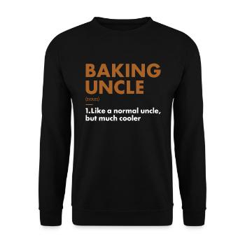 Baker Uncle Definition Baking - Unisex Sweatshirt - black - Front - Alina (178cm) & Michal (187cm)