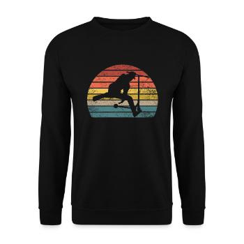 Scooter Retro - Unisex Pullover - Schwarz - Vorne - Alina (178cm) & Michal (187cm)
