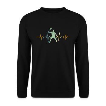 Tennis tennis de tennis - Sweat-shirt Unisexe - noir - Devant - Alina (178cm) & Michal (187cm)