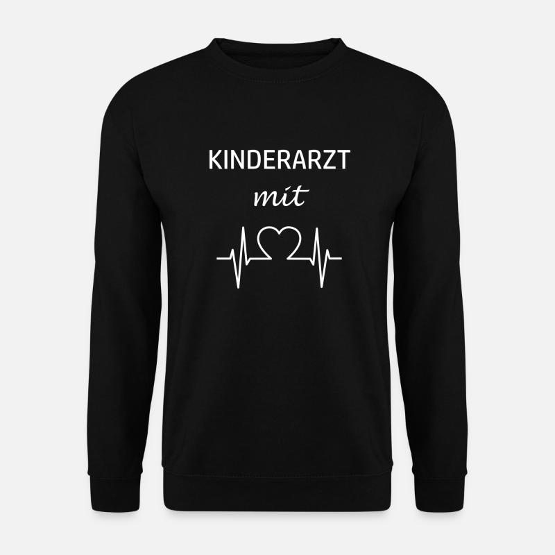 Kinderarzt mit Herz - Unisex Pullover - Schwarz