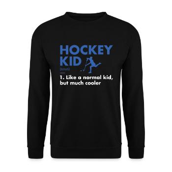 Sport Kid Definition Hockey - Unisex Pullover - Schwarz - Vorne - Alina (178cm) & Michal (187cm)