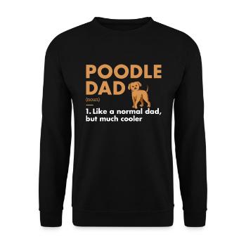 Définition de papa caniche - Sweat-shirt Unisexe - noir - Devant - Alina (178cm) & Michal (187cm)