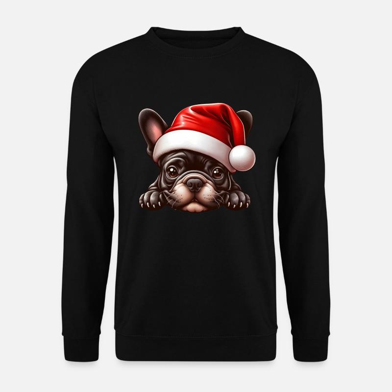 Frenchie Welpen Geschenke - Unisex Pullover - Schwarz