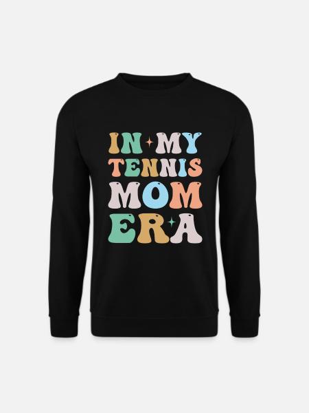 In My Tennis Mom Era Groovy Retro - Unisex Sweatshirt - black