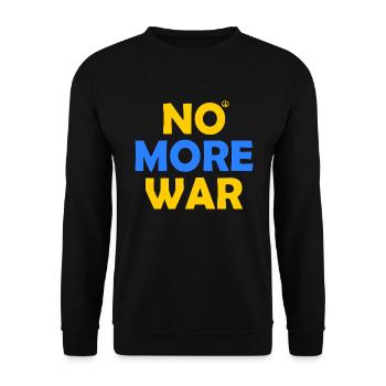 No more war - Unisex Pullover - Schwarz - Vorne - Alina (178cm) & Michal (187cm)