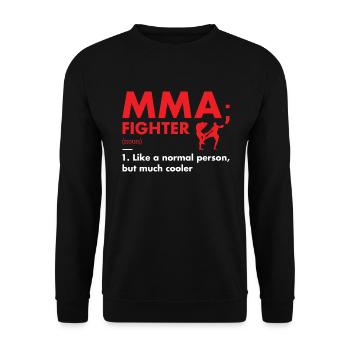 Sport Fighter Definition MMA - Unisex Pullover - Schwarz - Vorne - Alina (178cm) & Michal (187cm)