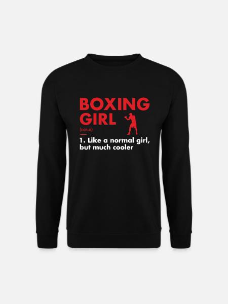 Sport Girl Definition Boxing - Unisex Sweatshirt - black