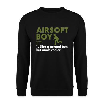 Sport Boy Definition Airsoft - Unisex Sweatshirt - black - Front - Alina (178cm) & Michal (187cm)
