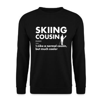 Sport Cousin Ski - Sweat-shirt Unisexe - noir - Devant - Alina (178cm) & Michal (187cm)