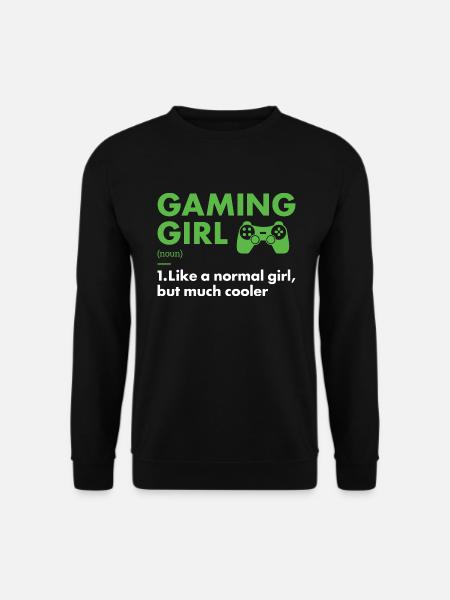 Gamer Girl Definition Gaming - Unisex Pullover - Schwarz