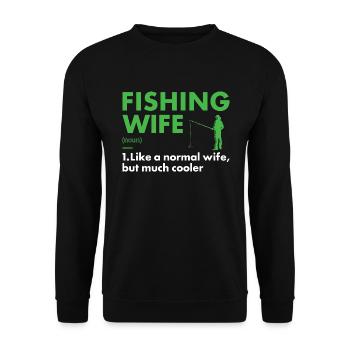 Fisher Femme Définition Pêche - Sweat-shirt Unisexe - noir - Devant - Alina (178cm) & Michal (187cm)