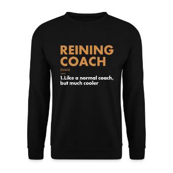 Pure Coach Definition Reining - Unisex Sweatshirt - black - Front - Alina (178cm) & Michal (187cm)