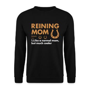 Pure Mom Definition Reining - Unisex Sweatshirt - black - Front - Alina (178cm) & Michal (187cm)