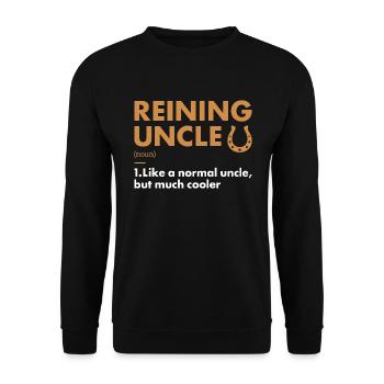 Reiner Oncle Définition Reining - Sweat-shirt Unisexe - noir - Devant - Alina (178cm) & Michal (187cm)