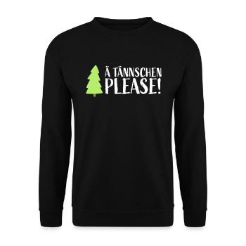 Xmas Denglisch - 100 plens ! - Sweat-shirt Unisexe - noir - Devant - Alina (178cm) & Michal (187cm)