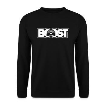 BOOST Voiture JDM - Supra Blanco - Sweat-shirt Unisexe - noir - Devant - Alina (178cm) & Michal (187cm)