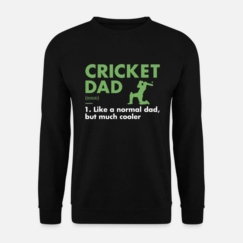 Sport Dad Definition Cricket - Unisex Pullover - Schwarz