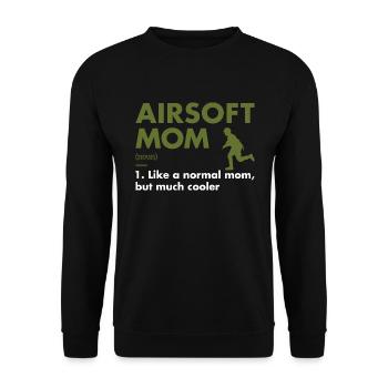 Sport Mom Definition Airsoft - Unisex Sweatshirt - black - Front - Alina (178cm) & Michal (187cm)