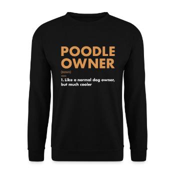 Définition du propriétaire de caniche - Sweat-shirt Unisexe - noir - Devant - Alina (178cm) & Michal (187cm)
