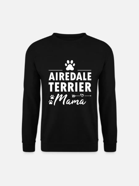 Airedale Terrier Mom - Unisex Sweatshirt - black