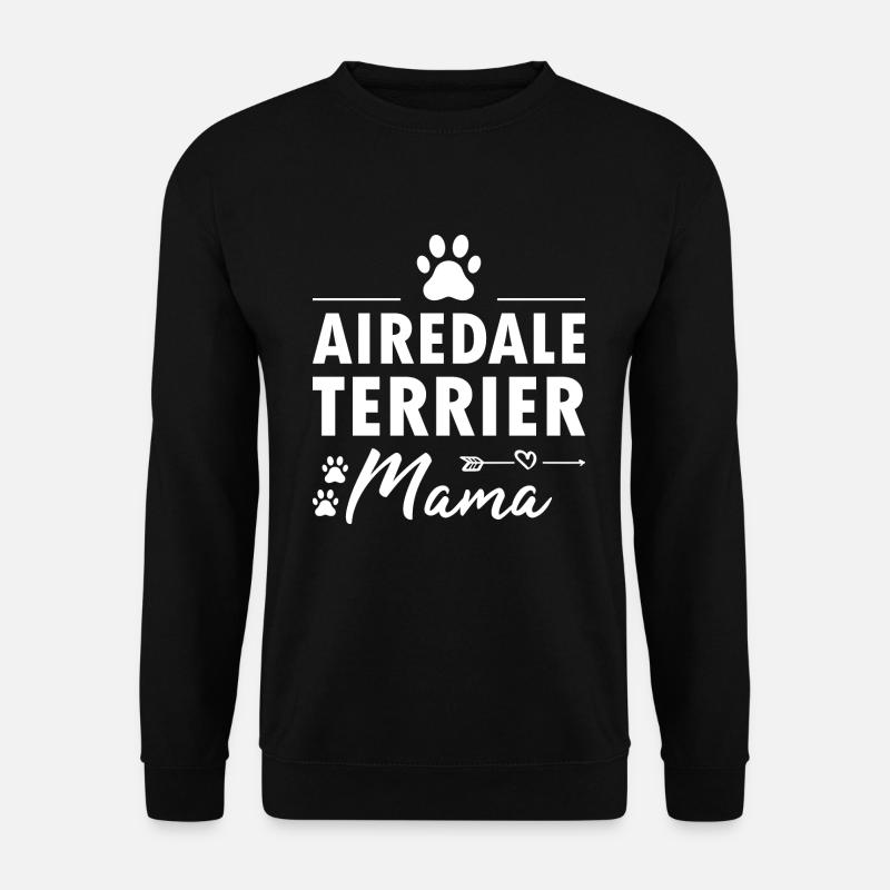 Airedale Terrier Mom - Unisex Sweatshirt - black