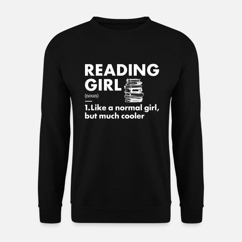 Reader Girl Definition Reading - Unisex Sweatshirt - black