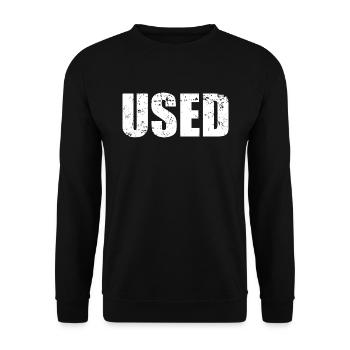 USED - Unisex Sweatshirt - black - Front - Alina (178cm) & Michal (187cm)