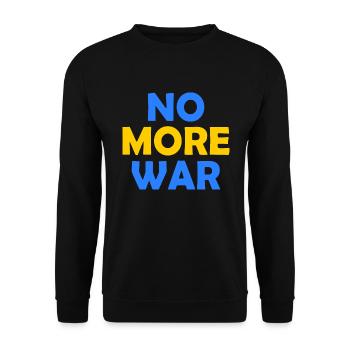 No more war - Unisex Pullover - Schwarz - Vorne - Alina (178cm) & Michal (187cm)