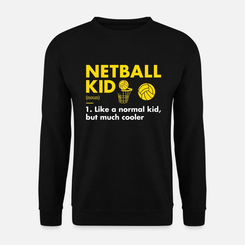 Sport Kid Definition Netball - Unisex Pullover - Schwarz