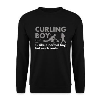 Sport Boy Définition Curling - Sweat-shirt Unisexe - noir - Devant - Alina (178cm) & Michal (187cm)