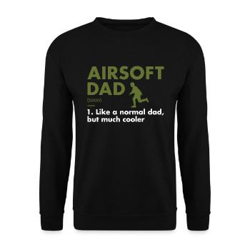 Sport Dad Definition Airsoft - Unisex Pullover - Schwarz - Vorne - Alina (178cm) & Michal (187cm)