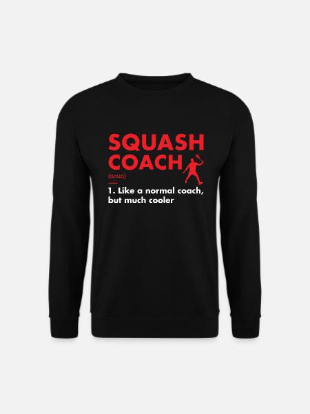 Sport Coach Definition Squash - Unisex Sweatshirt - black