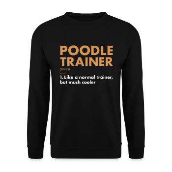Poodle Trainer Definiton - Unisex Sweatshirt - black - Front - Alina (178cm) & Michal (187cm)
