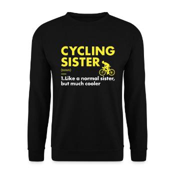 Sport Sister Cycling - Unisex Pullover - Schwarz - Vorne - Alina (178cm) & Michal (187cm)