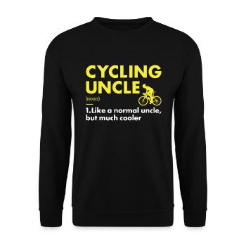 Sport Uncle Cycling - Unisex Pullover - Schwarz - Vorne - Alina (178cm) & Michal (187cm)