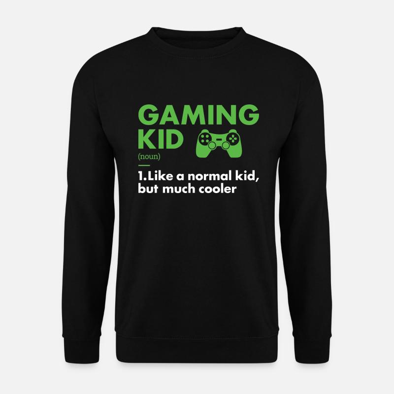 Gamer Kid Definition Gaming - Unisex Sweatshirt - black