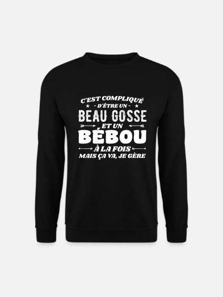Komplizierte Beau Gosse und Bébou - Unisex Pullover - Schwarz