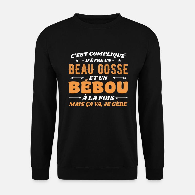 Komplizierte Beau Gosse und Bébou - Unisex Pullover - Schwarz