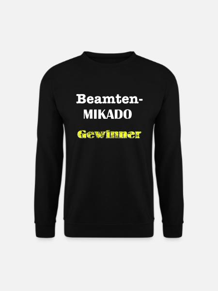 Beamten-Mikado-Gewinner - Unisex Pullover - Schwarz