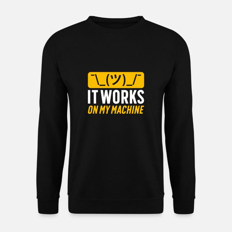 Ascii Coder CSS HTML Nerd Geek Programmierer - Unisex Pullover - Schwarz