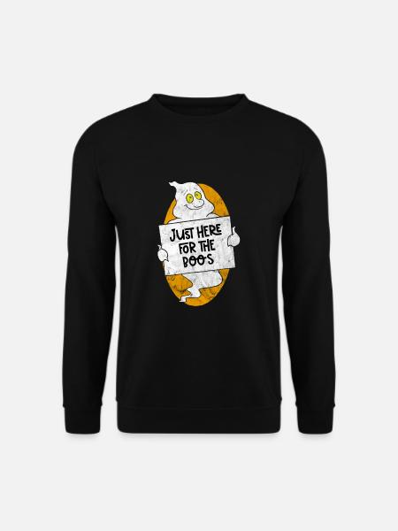 Gespenst camping Lagerfeuer Klassenfahrt Halloween - Unisex Pullover - Schwarz