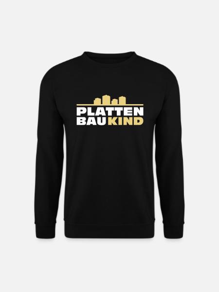 Plattenbau Kind - Osten DDR Ossi Plattenkind Block - Unisex Pullover - Schwarz