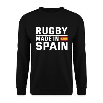 Rugby Made From Spain Rugby - Unisex Sweatshirt - black - Front - Alina (178cm) & Michal (187cm)
