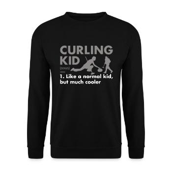 Sport Kid Définition Curling - Sweat-shirt Unisexe - noir - Devant - Alina (178cm) & Michal (187cm)