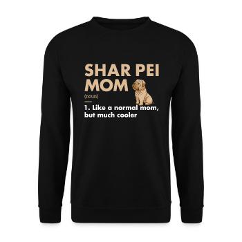 Shar Pei Mom Definition - Unisex Pullover - Schwarz - Vorne - Alina (178cm) & Michal (187cm)