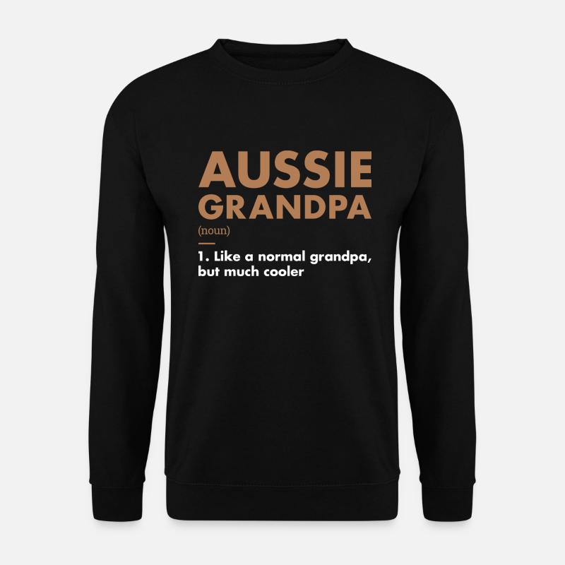 Dog Aussie Grandpa Definition - Unisex Sweatshirt - black