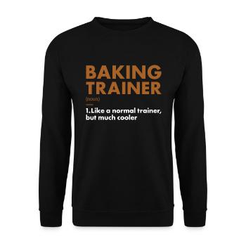 Boulanger Formateur Définition Pâtisserie - Sweat-shirt Unisexe - noir - Devant - Alina (178cm) & Michal (187cm)