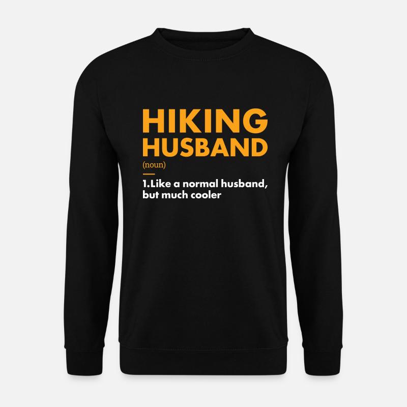 Hiker Husband Definition Hiking - Unisex Pullover - Schwarz