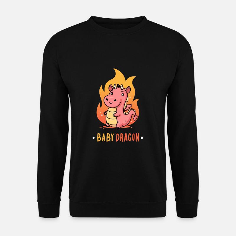 Baby Drache - Unisex Pullover - Schwarz